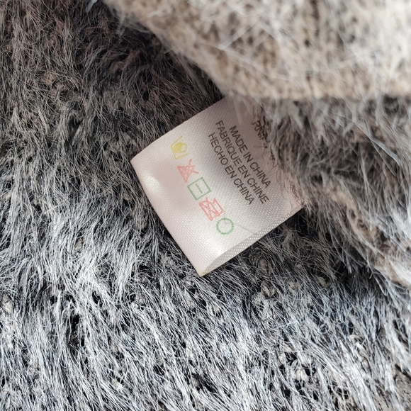 Cloth by RD Style Leopard Print Sweater Black White Grey Size XS - Picture 3 of 7